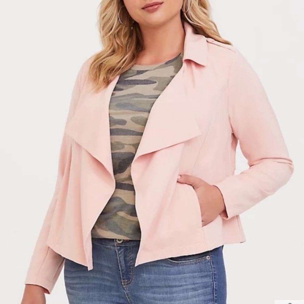 Torrid Cropped Peachy Jacket